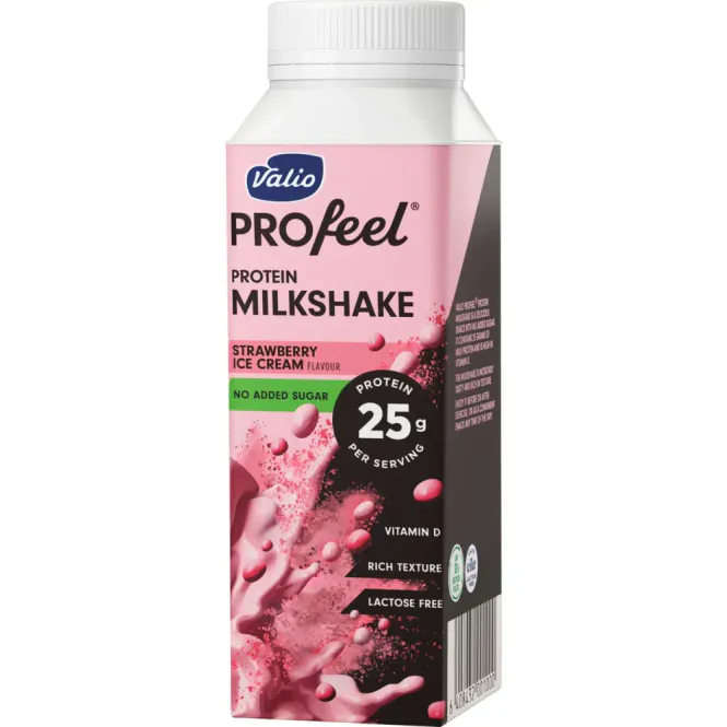 Huvudbild Valio Profeel Protein Milkshake Strawberry Ice ...