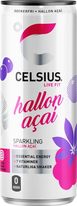 Huvudbild Celsius Hallon Acai