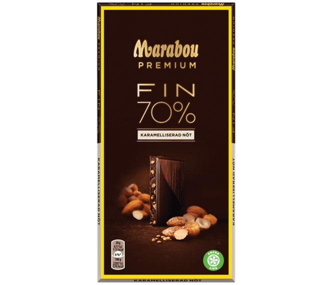 Huvudbild Marabou 70% Karameliserad Nöt